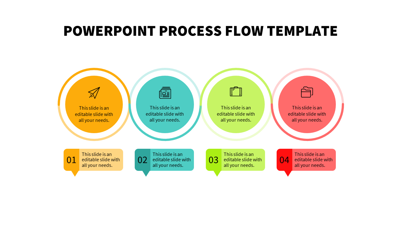 Best powerpoint process flow template slide